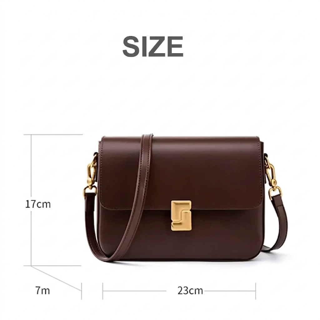 Haven & Loom Timeless Flap Bag - Deep Brown