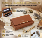 Haven & Loom Slim Wallet Crossbody - Cognac