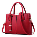 Haven & Loom Structured Red Satchel - Top Handle Tote