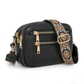 Haven & Loom Boho Camera Bag - Black Multi-Zip
